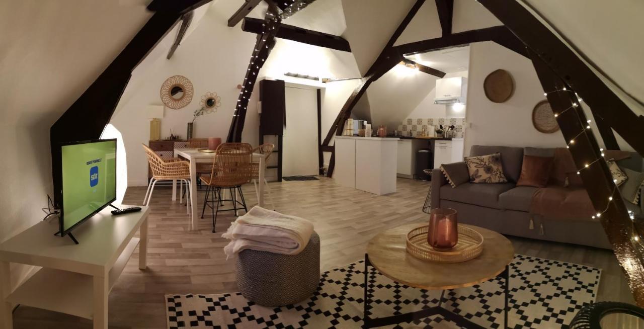 Logement Cosy Renove Au Pied De La Cathedrale Avec Climatisation Reims Luaran gambar